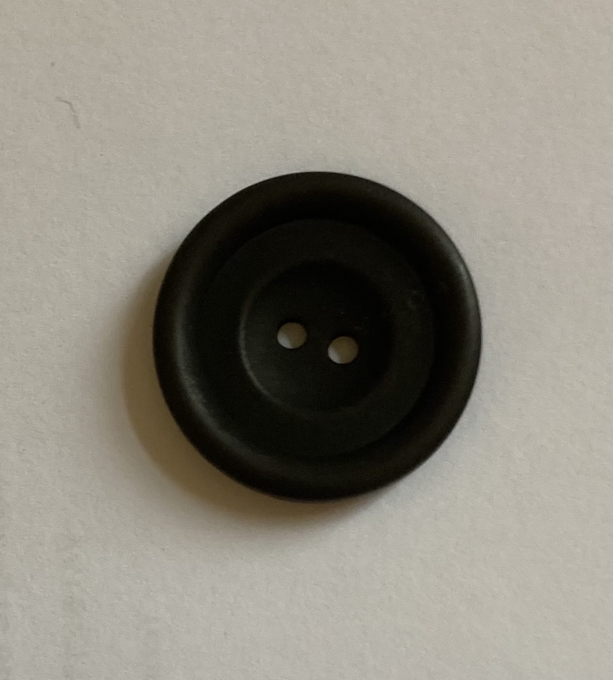 Real Horn Button 23L/14.8mm Col BLACK