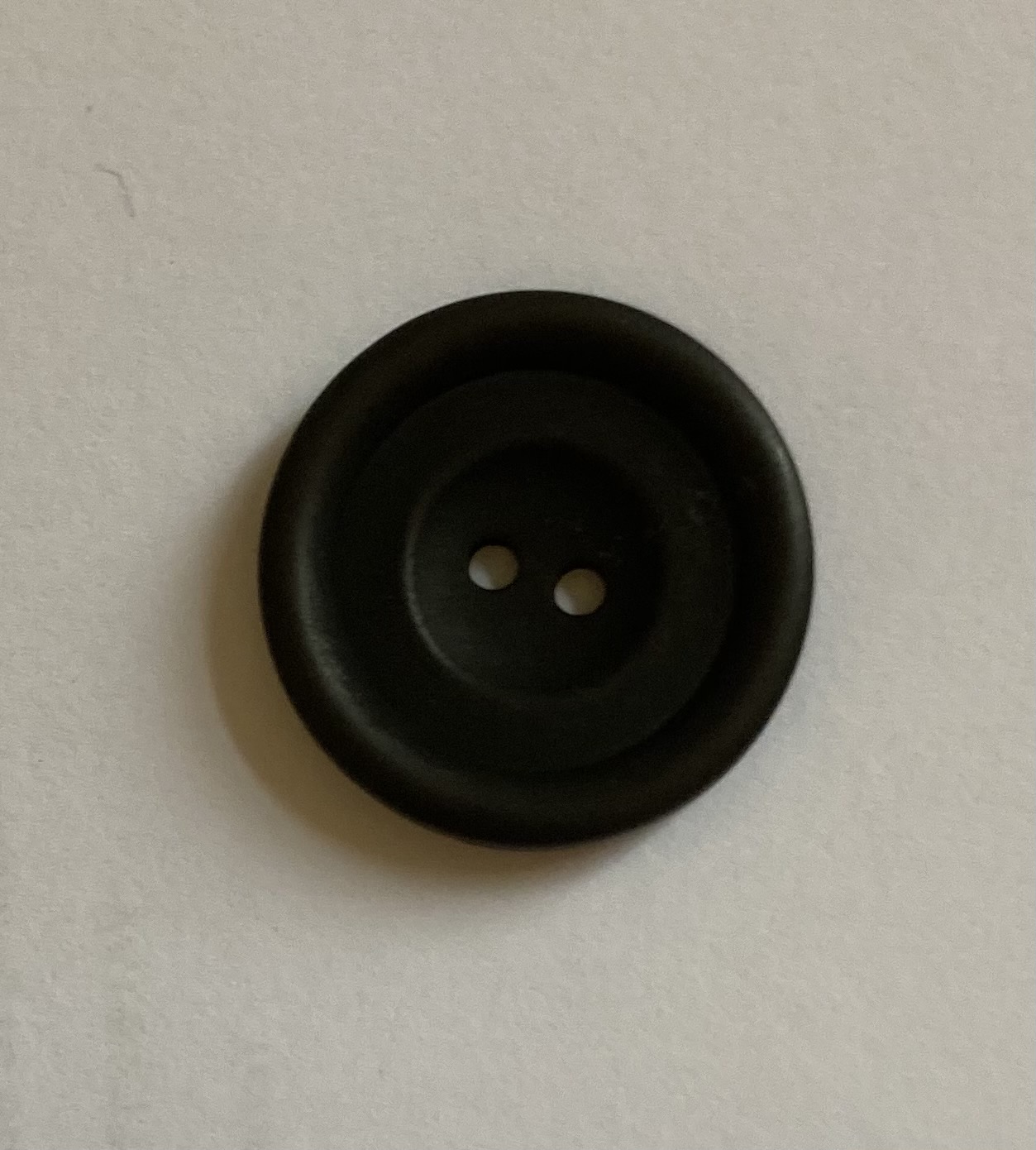 Real Horn Button 35L/22mm Col Black