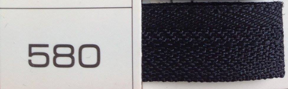 YKK BLACK Nylon Zip 41cm/16"