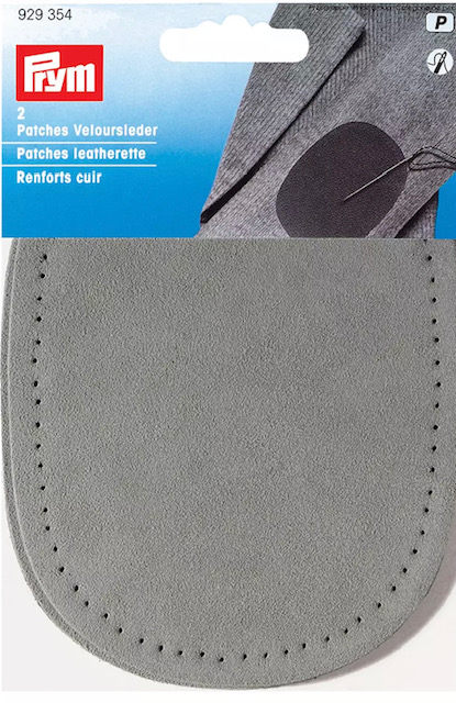 Suede Elbow Patches in Grey