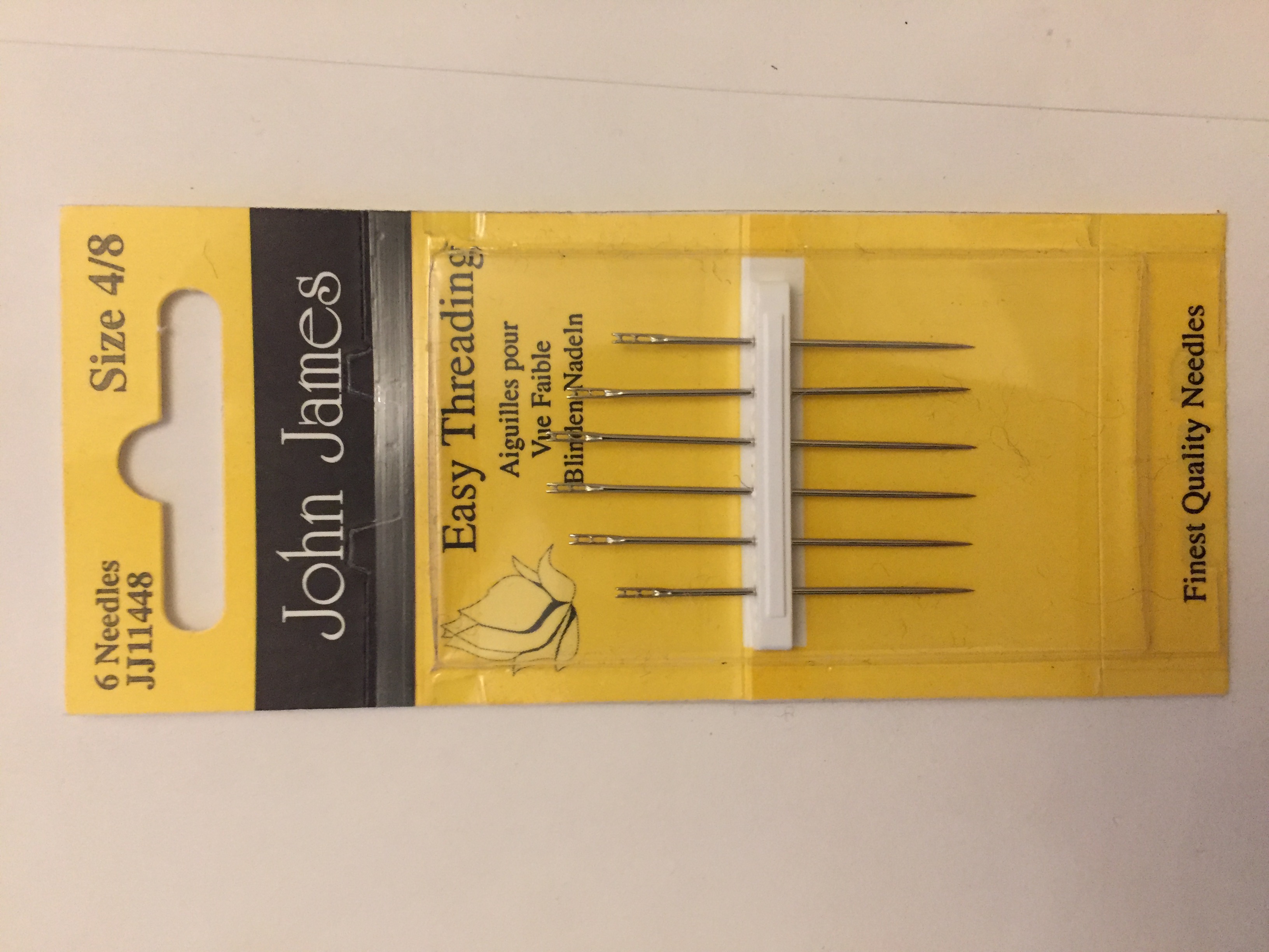 John James Easy Threading Needles 4/8 - Click Image to Close