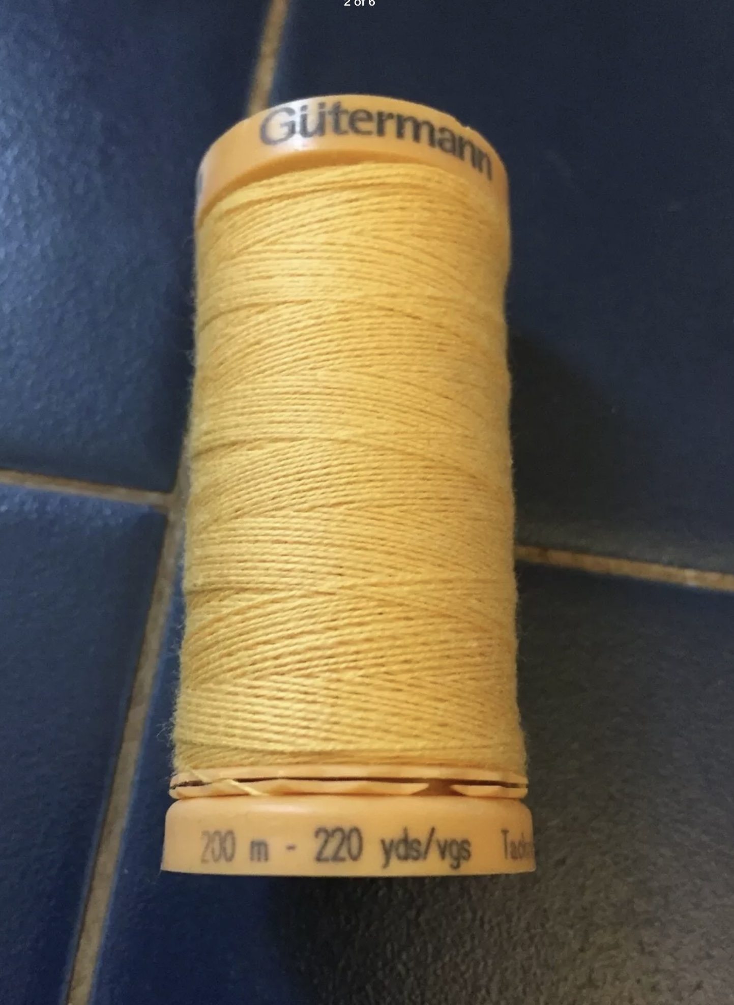Tacking Thread 200m YELLOW (758)