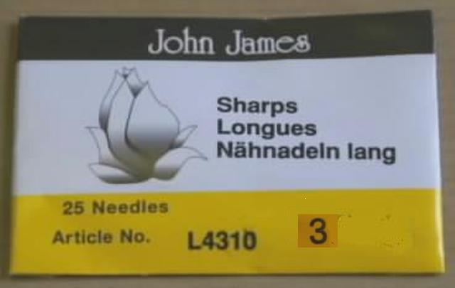 Tailors Sharps Hand Needles