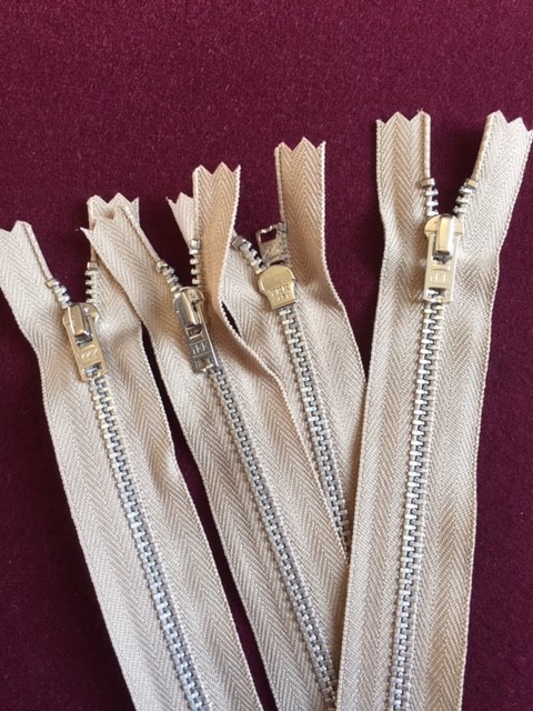 Straight Metal Zips 20cms/8"