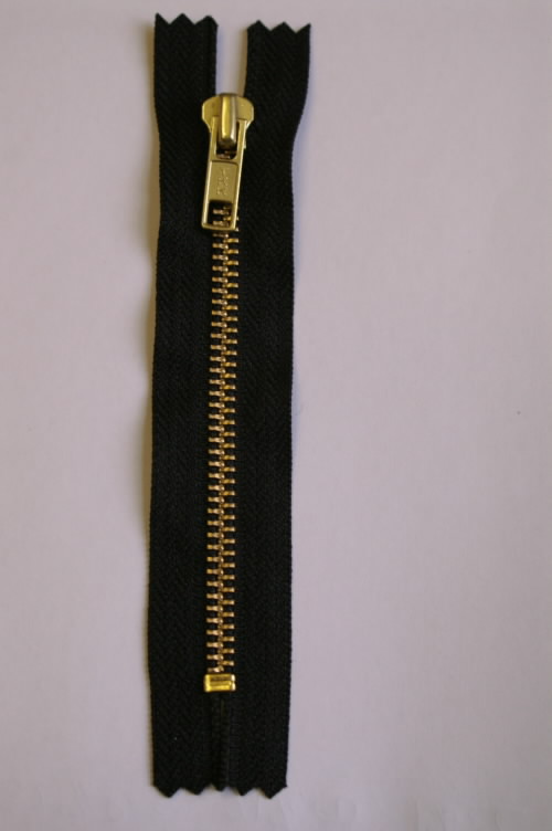 YKK Jeans Zip - Golden Brass 7.5cm/3" NAVY - 233 - Click Image to Close