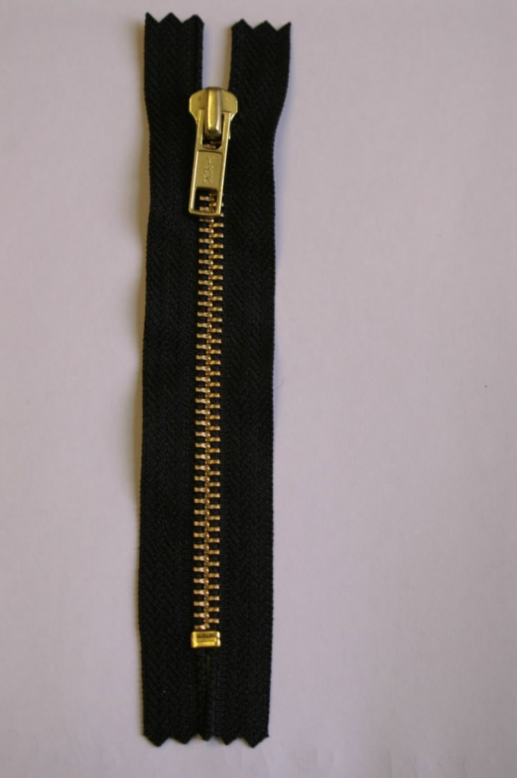 YKK Jeans Zip - Golden Brass 13cm/5" NAVY - 233